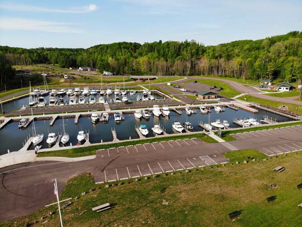 Full view of Saxon Harbor Marina